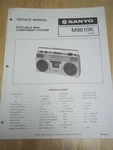 Sanyo Service Manual M9810K Radio Cassette Recorder Boombox Original Repair. Fixed Price $13.98.