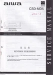 Service Manual For Aiwa CSD-MD5. Fixed Price $13.73.