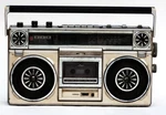 Rare Large Vintage National Panasonic Japan Tape Cassette Radio Boombox RX-5010F. Fixed Price $285.51.