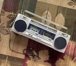 Vintage Sharp GF-450 Boombox Twin Deck Radio Cassette 1980S Works. Fixed Price $145.00.