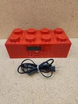 Lego Brick Portable Cd Player Am/fm Radio Model LG11002 Red 2010 Tested Working. Fixed Price $199.95.