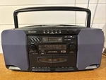 Sharp WQ-CH800C Stereo 5 Cd Changer Dual Cassette Am Fm Tested Read Works. Fixed Price $36.36.