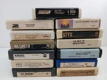 13 Rock 8 Track Tapes Lot - Tested Zz Top, Alice Cooper, Styx. Fixed Price $38.99.
