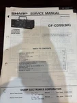 Orig. Sharp GF-CD55(BK) GFCD55BK Repair & Service Manual *original**. Fixed Price $18.99.