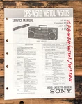 Sony CFS-W510 -W510L -W510S Radio / Boombox Prelim. Service Manual *original*. Fixed Price $14.97.