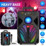 4000 Watts Wireless Portable Party Bluetooth Speaker With Microphone Remote. Fixed Price $36.87.