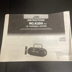 Jvc RC-X250 C/j Original Service Manual Free Shipping. Fixed Price $14.90.