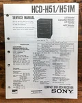 Sony HCD-H51M Stereo Service Manual *original*. Fixed Price $14.97.