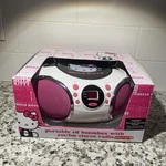 Hello Kitty Cd Player Radio Stereo Boombox 2013 KT2026MBY Tested Works. Fixed Price $129.99.