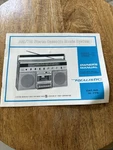 Realistic SCR-5 Am/fm Stereo Cassette Boombox Music System Manual Radio Shack. Fixed Price $19.99.