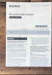 Sony CFD-750 Personal Audio System Owner / User Manual *original*. Fixed Price $19.97.