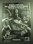 1976 Panasonic Cassette Tape Recorder Ad RQ-548S. Fixed Price $17.99.