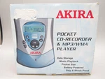 Rare Akira Pocket Cd Recorder & MP3 Player Rechargeable Battery No Software. Fixed Price $124.99.