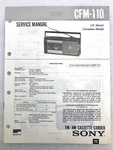 Original Oem Sony CFM-110 Service Repair Manual Fm/am Cassette Corder 1986. Fixed Price $15.99.