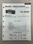 Sharp GF-810 Original Service Manual Free Shipping. Fixed Price $14.00.