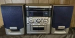 Aiwa NSX-AJ203 Audio System, Dual Cassette, Disk Cd Player, Am/fm Radio -works. Fixed Price $99.00.