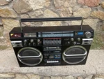 Vintage Boombox Lasonic TRC-931 Radio Cassette. Fixed Price $650.00.