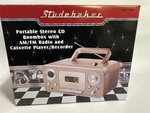 Studebaker Portable Stereo Cd Am Fm Radio Cassette Player Recorder SB2135RG. Fixed Price $107.27.