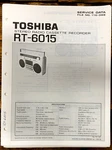 Toshiba RT-6015 Radio Cassette Service Manual *original*. Fixed Price $19.97.