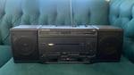 Jvc PC-Y555 Am/fm Stereo Detachable Speaker Boombox Radio Aux Input Tape Decks. Fixed Price $150.00.