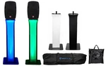 (2) Rockville SPG88 8" 400 Watt 8-OHM Speakers+adjustable Totem Style Stands. Fixed Price $519.80.