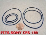 Kit 5 Pcs Fits Sony CFS-100 (five New Square Shape Belts)!. Fixed Price $16.45.