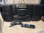 Jvc PC-XC30 Boombox 6- Disc Cd Changer Dual Cassette Am/fm-tested Working.. Fixed Price $188.16.