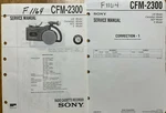 Sony CFM-2300 Radio Cassette Recorder Original Service Manual. Fixed Price $14.94.