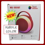 Mobile Multimedia Speaker MS-1951BT Wireless Bluetooth Rgb Purple Portable Fm. Fixed Price $20.10.