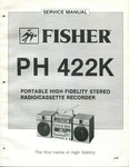 Vintage Fisher Service Manual Portable Stereo Radio Cassette Recorder PH-422K. Fixed Price $14.00.