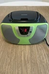 Sylvania SRCD1025 Portable & Am/fm Radio Boombox, Green, Tested Working. Fixed Price $17.99.