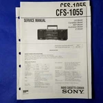 Sony CFS-1055 Service Manual Original Paper Oem Repair Guide Usa. Fixed Price $29.95.