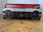 Sharp QT-70 Vintage Stereo Radio Cassette Recorder Red The Box From 80S. Fixed Price $165.00.