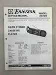 Emerson AC2315 Original Service Manual Free Shipping. Fixed Price $14.00.