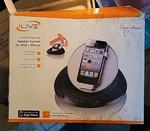 Ilive App-enhanced Speaker System For Ipod + Iphone, New, Unused, Open Box. Fixed Price $13.00.