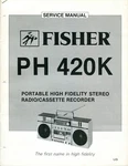 Vintage Fisher Service Manual Portable Stereo Radio Cassette Recorder PH-420K. Fixed Price $21.00.