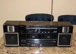 Quasar GX3626 Boombox Portable Stereo Dual Cassette Am/fm Radio Read Description. Fixed Price $37.00.
