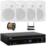Pyle Usb-a MP3 Fm Radio Receiver, 4X 6.5" 500W Max Waterproof Speakers W/ Mic. Fixed Price $377.99.