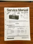 Panasonic RX-DS545 Radio Cassette Service Manual *original*. Fixed Price $19.97.