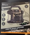 Realtree Jobsite Bluetooth Radio Speaker Led Flashlight Usb Water Resistant New. Fixed Price $149.95.