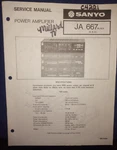 Sanyo JA667 Power Amplifier Original Service Repair Manual. Fixed Price $14.94.