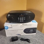 Onn Portable Cd Boombox ONB13AV002 Compact Am/fm Cassette Player Recorder Tested. Fixed Price $39.99.