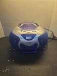 Koss Model PC39 Am Fm Stereo Radio Cd Cassette Blue Silver Purple Tape Inop. Fixed Price $79.99.