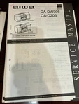 Aiwa CA-DW305 CA-D205 Repair Service Manual From The Usa **original**. Fixed Price $15.29.