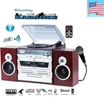 Karaoke Enabled, 30W Rms, Retro Classic Turntable, Nfc Bluetooth, Double Cass.... Fixed Price $319.95.