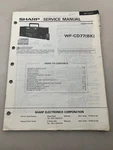 Sharp WF-CD77 Original Service Manual From Free Shipping. Fixed Price $9.00.