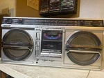Sharp GF-9000 #2 Vintage Boombox Fully Working Radio Single Cassette. Fixed Price $995.55.