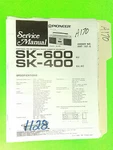 Pioneer SK-600 Service Manual Original Repair Book Stereo Boombox Radio. Fixed Price $19.98.