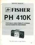 Vintage Fisher Service Manual Portable Stereo Radio Cassette Recorder PH-410K. Fixed Price $23.00.