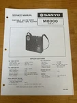 Sanyo M8000 Portable Track Player Radio Service Manual Vintage Oem Diagrams. Fixed Price $14.99.